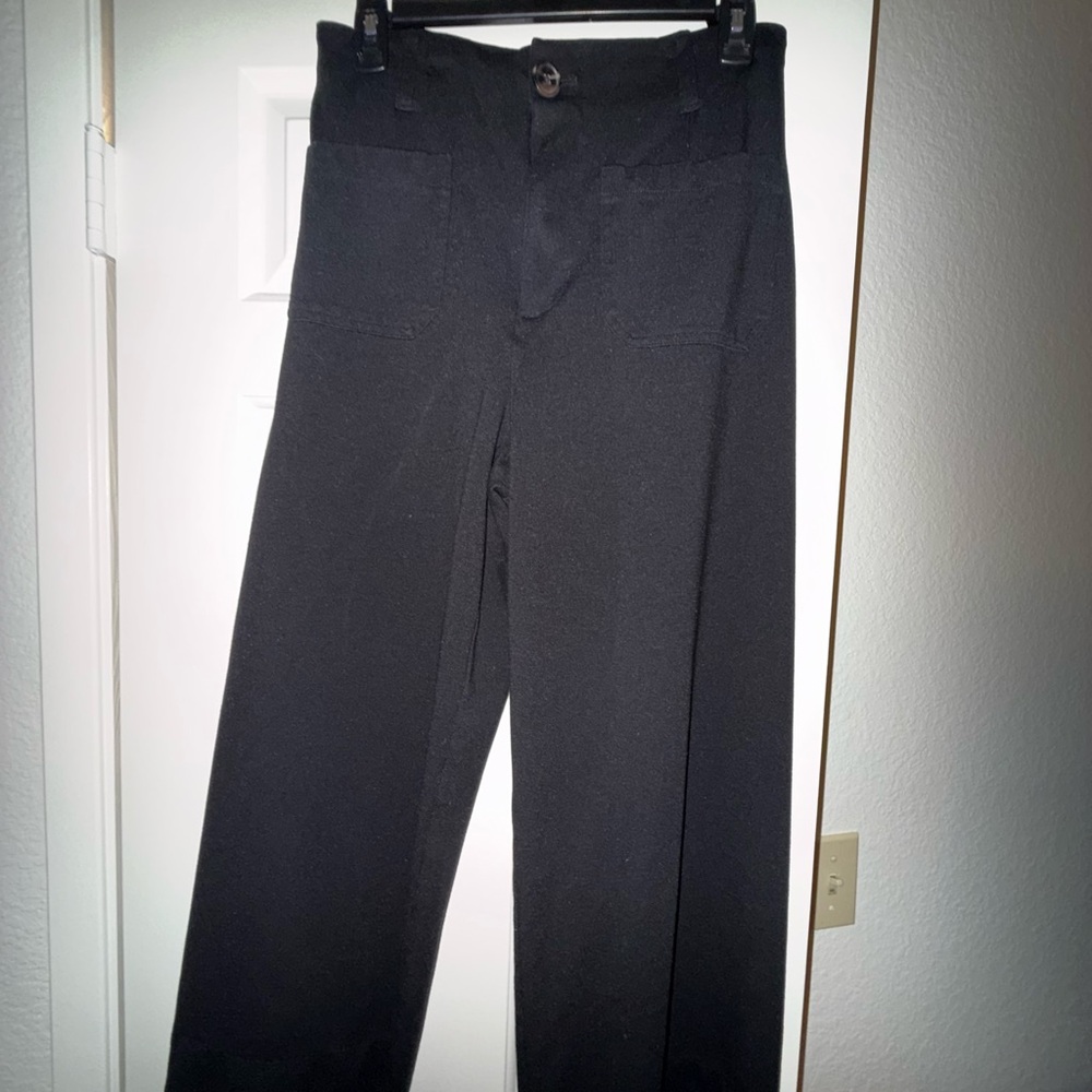 LC Lauren Conrad Black Wide-Leg Dress Pants